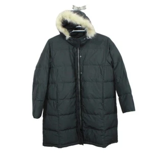 Abrigo de plumón ultracálido para mujer LL Bean de tres cuartos de largo negro talla XL mascota - Imagen 1 de 11