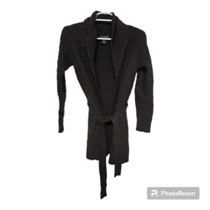 Banana republic factory cable knit open front angora wool blend cardigan size Xs - Picture 1 of 12