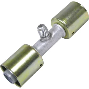 BEADLOCK CRIMP A/C HOSE FITTING,SPLICE #12 W/ 1/4" SERVICE PORT BL61041 35B61041 - Bild 1 von 1