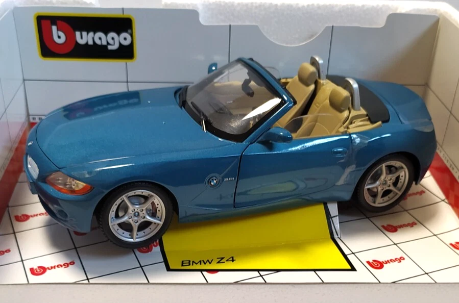 BURAGO DIAMOND COLLECTION  1:18  AUTO DIE CAST  BMW Z4 BLU METALLIZZATO    34046 - Immagine 1 di 3