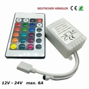 █►Mini Controlador RGB con 24 Botones Mando a Distancia IR para Tiras LED RGB 12V-24V - Imagen 1 de 1