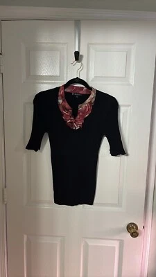 Suéter tejido AK Anne Klein, talla XL 82 % algodón, 18 % nailon Foto 1 de 3