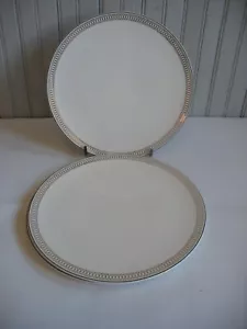 S/3 Madison PARKER by Olivia & Oliver 11" Dinner plates with gold scroll 2016- - Picture 1 of 5
