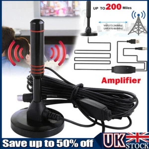 UK Best Portable TV Antenna Indoor Outdoor Digital HD Freeview Aerial Ariel UK - Picture 1 of 12