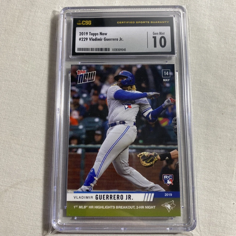 Vladimir Guerrero Jr. 2019 Topps Now #229 CSG 10 - Image 1 of 2