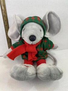 Vintage 1991 Commonwealth Christmas Holiday Maus 16 Zoll Plüschtier Stofftier Spielzeug - Bild 1 von 11