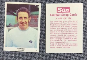 The Sun Fußball Tauschkarten 1970-71 Dave MacKay-Derby County - Bild 1 von 1