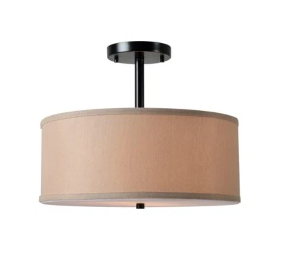 Kenroy Home 93623ORB Paige 2-Light Oil Rubbed Bronze Semi Flush Mount - Image 1 of 4