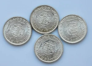   ANGOLA Portugiesische Kolonie 20 Escudos Silber 1955 Stempelglanz - Bild 1 von 2