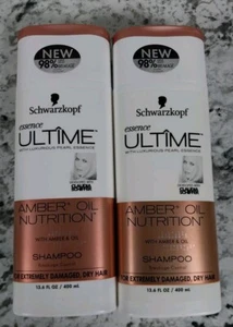 2x Champú Schwarzkopf Essence Ultime Amber + Oil Nutrition 13.6 FL Oz  - Imagen 1 de 2