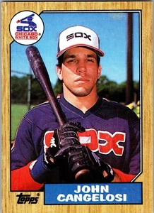 Trade Card John Cangelosi 1987 Topps #201 MLB Baseball Chicago White Sox - Picture 1 of 2