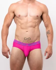 SUKREW Men's Apex Brief Hot Pink Cotton - Picture 1 of 4