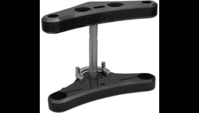 Accutronix Black 7 Degree Triple Tree Set for Harley Softail Standard 00-06 - Image 1 of 3