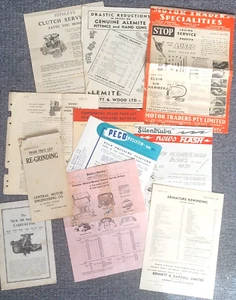 12 x 1930s Parts and service flyers/catalogues - Picture 1 of 13