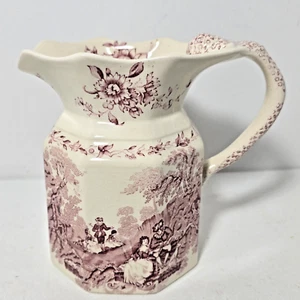 Masons Patent Ironstone of England Pitcher Watteau Pink Fenton Large - Picture 1 of 9