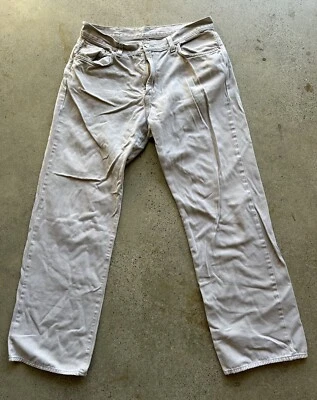 Vintage Lucky Brand Dungarees by Gene Montesano Gray Cotton Pants Size 34 - Image 1 of 4