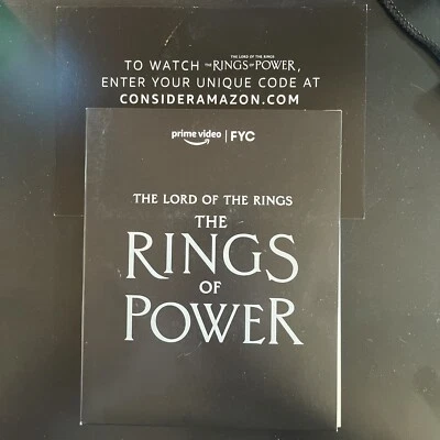 2022 The Lord of the Rings: The Rings of Power Complete Season 1 FYC DVD RARE - Image 1 of 4