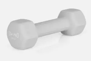 USA Pro Dumbbells Fitness 2 KG Pair-Neoprene coated - Light Grey- Set of 2 - Picture 1 of 2