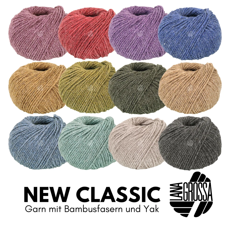 Lana Grossa NEW CLASSIC 50 g verzwirntes Garn mit Bambusfasern und Yak 100 m - Bild 1 von 1