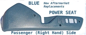 1990 - 1997 THUNDERBIRD RH PASSENGER POWER SEAT TRIM PANEL BLUE NEW - Foto 1 di 1