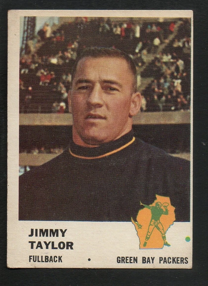 1961 Fleer Football Card #89 Jim Taylor-Green Bay Packers Vg Ex Card - Image 1 of 1
