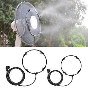 Water Mist Sprayer System Misting Fan Kit for Cooling Patio Garden