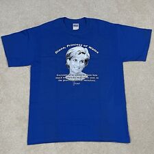 Y2k Princess Diana of Wales T Shirt Self Care Gildan Ultra Cotton Blue Medium