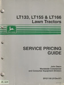 JL615 John Deere Guida ai prezzi di servizio per trattorini tagliaerba (1997) SPG1100 - Foto 1 di 1