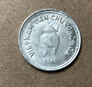 1946 Nordvietnam 5 Hao Aluminium Münze (6) - Bild 1 von 2