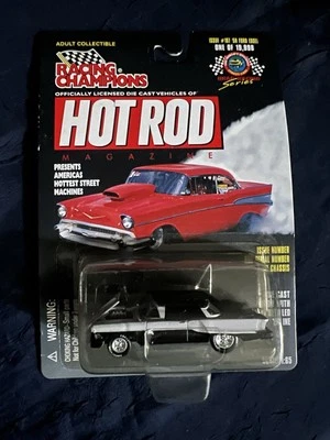 1998 Racing Champions Hot Rod Magazine 1958 Ford Edsel Issue #107 Blk/Wht - Image 1 of 2