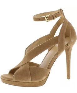 NEW MICHAEL KORS BECKY OPEN TOE STRAPY STYLE HIGH HEELS SZ 6 - Picture 1 of 11