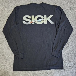 Earl Sweatshirt NBA Leather Tour "SICK" Long Sleeve Graphic Logo Shirt Size M - Picture 1 of 12
