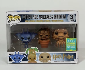 Funko Pop Harry Potter Cornish Pixie Mandrake Grindylow (Paquete de 3) Nueva Caja Dañada - Imagen 1 de 24