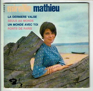 Mireille MATHIEU Vinyle 45T EP DERNIERE VALSE -PONTS PARIS Poch. Double BA 71210 - Picture 1 of 4