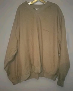 L.L Bean Tan Pullover Sweater Polyester Nylon,Long Sleeve Crewneck , Lightweight - Picture 1 of 5