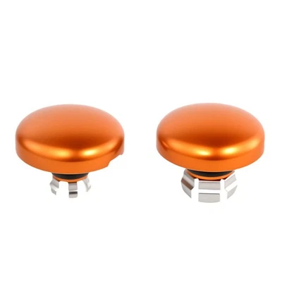 Tapas de tuerca de eje delantero naranja para motocicleta Harley Touring 2024 2025 FLHX FLTRX Foto 1 de 4