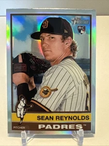 2025 Topps Heritage Chrome Refractor Sean Reynolds, San Diego Padres RC - Picture 1 of 2