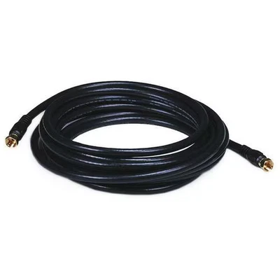 Monoprice Coaxial Cable,RG-6,15 ft.,Black 6314 Monoprice 6314 844660063148 Black - Image 1 of 3