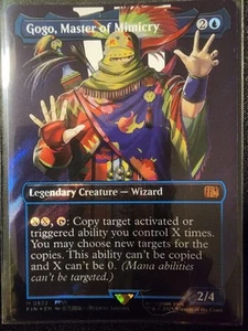 MTG Gogo, Master of Mimicry (Borderless) (Surge Foil) Final Fantasy Foil 522 - Picture 1 of 1