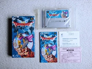 Dragon Quest III Box Instruction Manual With Postcard Super Famicom SFC Japan r2 - Picture 1 of 10