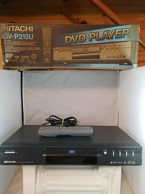 Hitachi DVD CD Video Reproductor de CD Modelo DVD-P315U Control Remoto [FUNCIONA] + Caja Foto 1 de 4