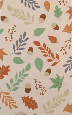 Mantel de franela de vinilo collage abstracto hojas y bellotas otoño varios tamaños Foto 1 de 4