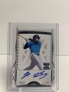 2022 Leaf Trinity Baseball Jacob Berry RC Autograph 51/99 - Marlins - Picture 1 of 2