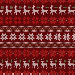 Tela 1 Yarda Precortado Tejido Reno Copo de Nieve 100% Algodón 36x44" David Textil - Imagen 1 de 3