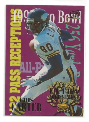 Tarjeta insertada Fleer Ultra Cris Carter Ultra Achievement 1995 Foto 1 de 2