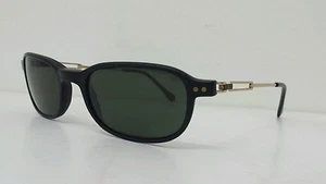 Sisley Sunglasses Oval Plastic Black Metal Gold Bright - Picture 1 of 7
