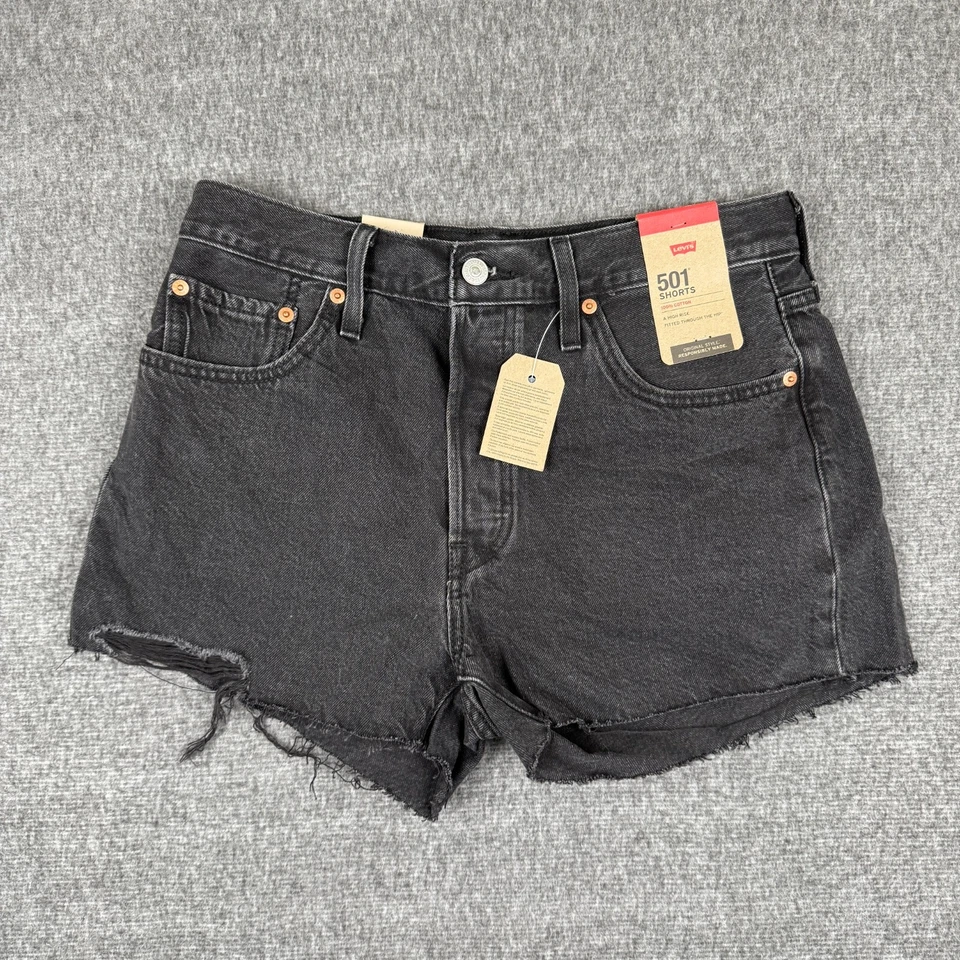 Levi's Women's 501 Original Shorts Lunar Black 29 US 8