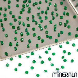 NATURAL UNTREATED EMERALD ROUND FACETED LOOSE GEMSTONES VARIOUS SIZES WP0029C - Picture 1 of 6
