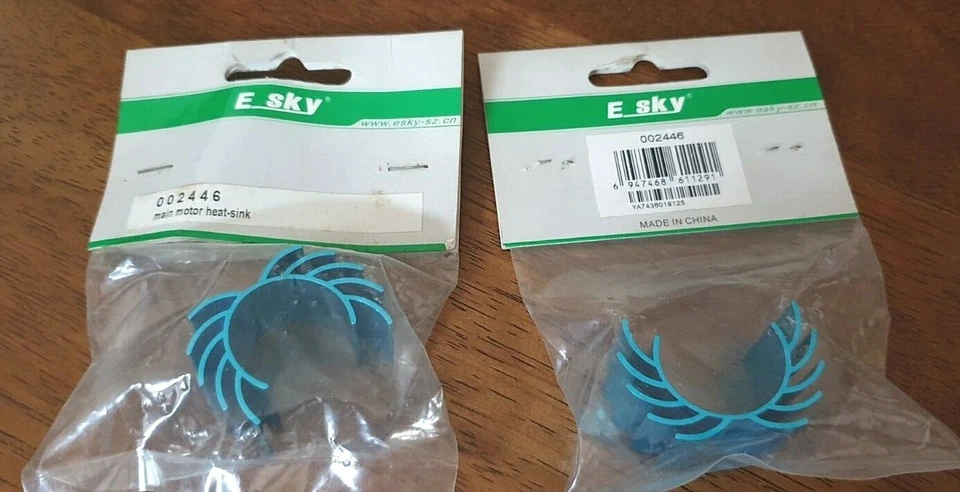 ESKY #002446 motor heat sinks x2 NEW in BAG - Image 1 of 1