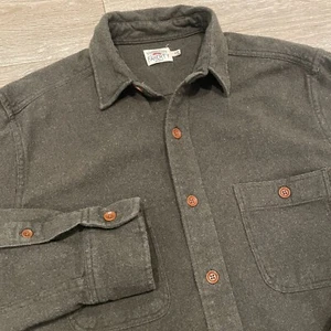 Faherty Brushed Alpine Button Up Flannel Green Shirt Long Sleeve Men’s Small - Picture 1 of 11